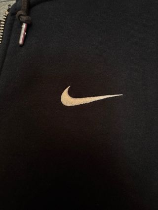 Sudadera Nike Negra Cremallera Logo S Hombre