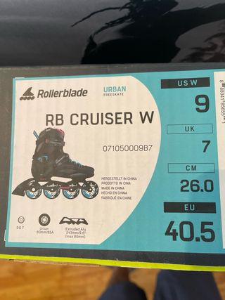 Patines Rollerblade Cruiser W Talla 9 +Proteccion