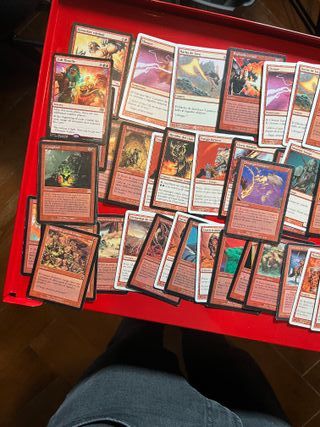Lote Cartas Magic The Gathering Rojo