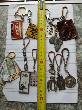 11 portachiavi vintage anni 70-80