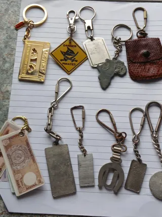 11 portachiavi vintage anni 70-80