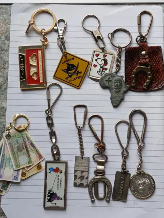 11 portachiavi vintage anni 70-80