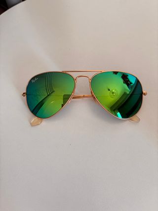 Gafas de sol Ray-Ban Aviator RB3025 Dorado/Verde