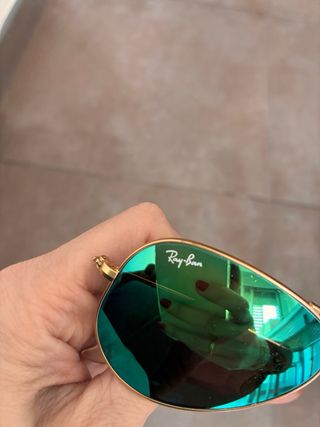 Gafas de sol Ray-Ban Aviator RB3025 Dorado/Verde