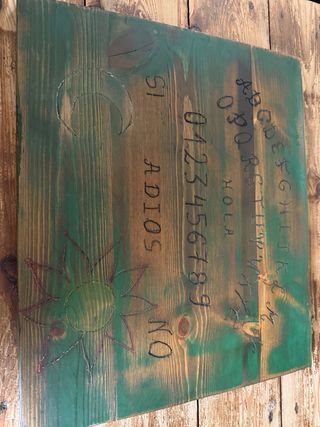 Tabla Ouija Antigua Madera