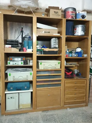 Armario organizador taller madera