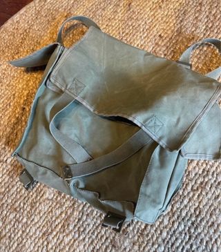 Mochila,militar,antigüa