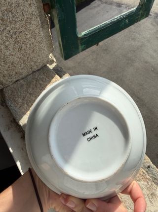 Cuenco de porcelana con flores 18 cm