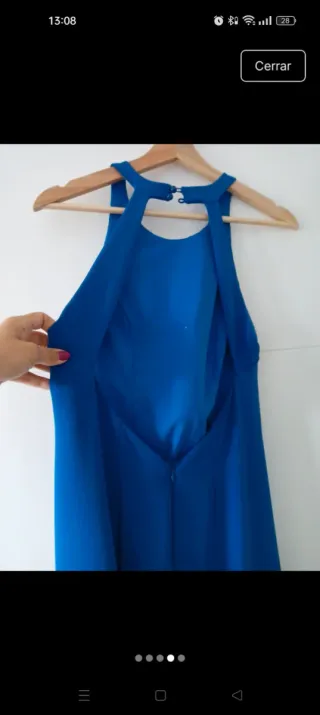 Vestido largo fiesta espalda descubierta