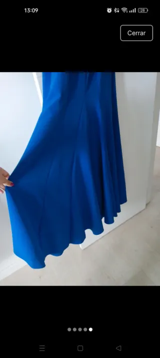 Vestido largo fiesta espalda descubierta