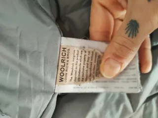 Giubbotto Woolrich Nero con Cappuccio e Pelliccia