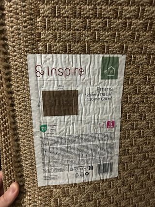 Alfombra Emma Leroy Merlin Marrón Yute