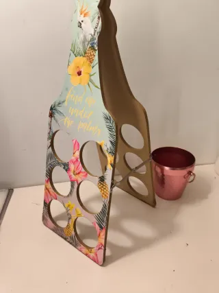 Botellero y champañera tropical