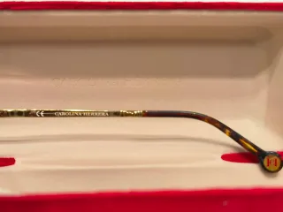 Gafas Carolina Herrera Oro y Blanco