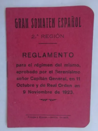 Antiguo correaje Somatén Español 2 Región 1925