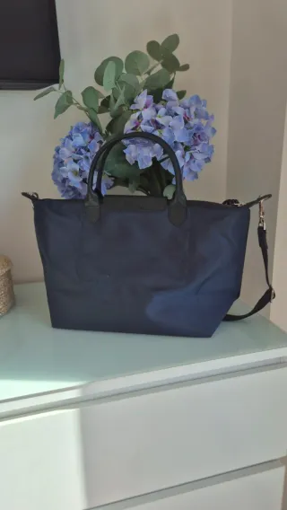 Bolso Longchamp Energy Azul Marino y Negro