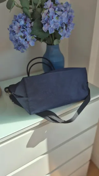 Bolso Longchamp Energy Azul Marino y Negro