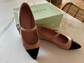 Merceditas Nude y Negro Bohemian Shoes