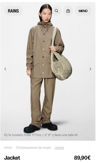 Chubasquero Rains Beige