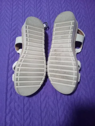 Sandalias Crochet Beige.