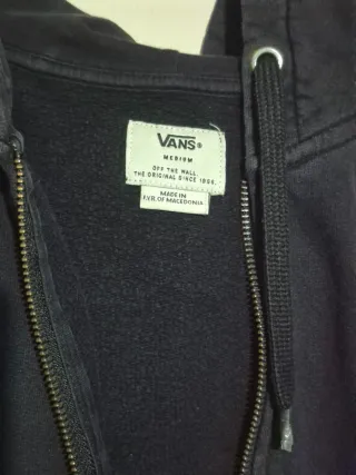Felpa Vans con zip nera taglia M