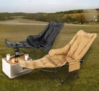 Sillón Reclinable Camping Playa Terraza Beige