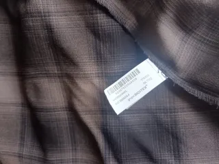 Falda capa cuadros marrón y negro