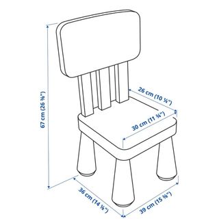 Mesa infantil IKEA MAMMUT + 2 sillas