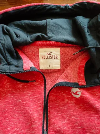 Sudadera Hollister Roja Talla L