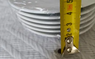 6 platos café porcelana + azucarero negro