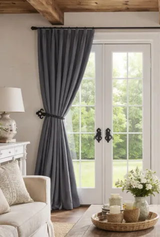 Coppia fermatenda neri in metallo