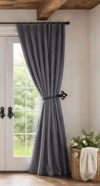 Coppia fermatenda neri in metallo