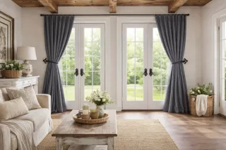 Coppia fermatenda neri in metallo