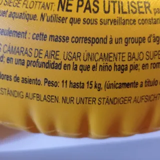 Flotador Bebé Pool School Amarillo