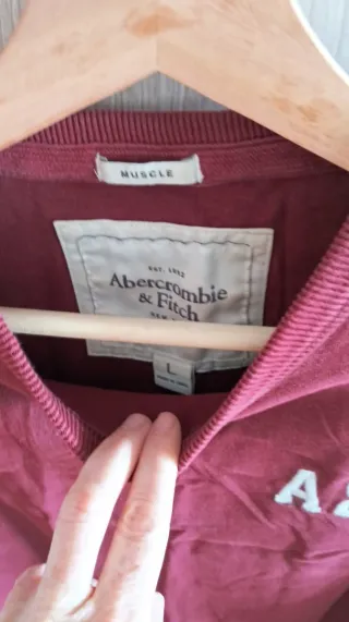 Polo Abercrombie & Fitch A&F manga larga