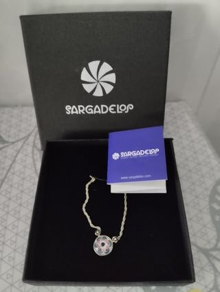 Colgante Sargadelos Plata y Rosa