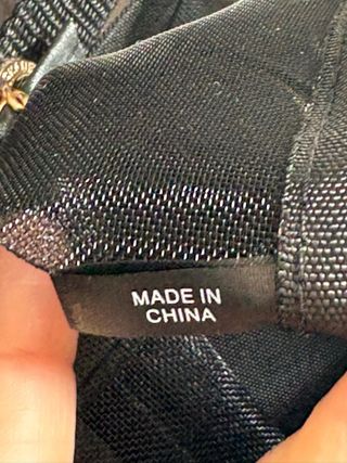 Borsa Tote Chanel Nero a Maglia VIP