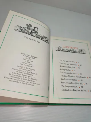 Libro Once in a Wood Ten Tales from Aesop 1980