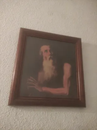 Cuadro antiguo hombre con barba