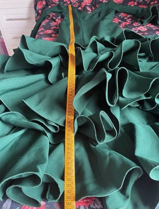 Traje Flamenca Sibilina Verde Botella