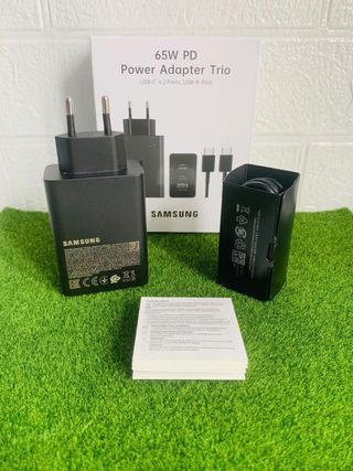 Cargador Samsung 65W PD Adaptador Trio + Cable