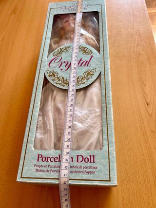 Muñeca porcelana antigua hecha a mano