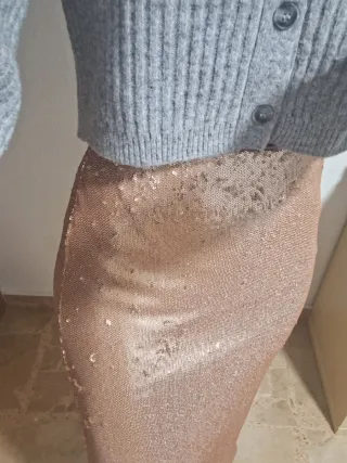 Falda Zara lentejuelas