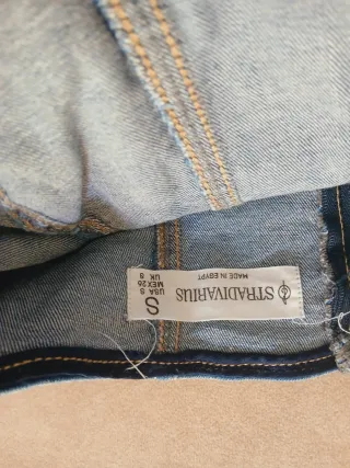 Top vaquero denim Stradivarius