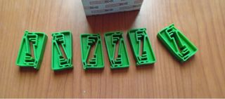 12 Cuñas Peraltes Scalextric Ref. 4245 Verdes