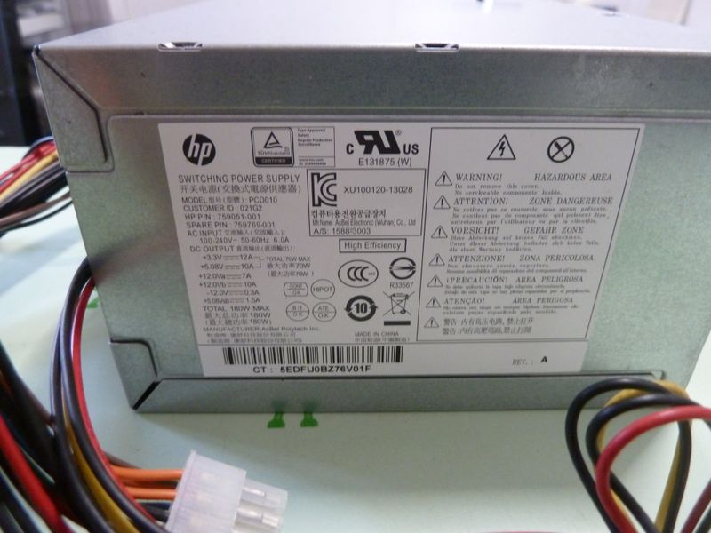 Fuente Alimentación HP PCD010 180W ProDesk 400 G1 afbeelding 2