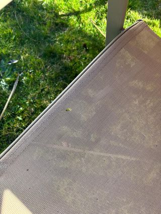 Mesa jardín cristal templado + 4 sillas