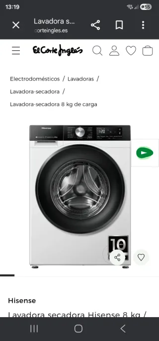 Lavadora-secadora Hisense