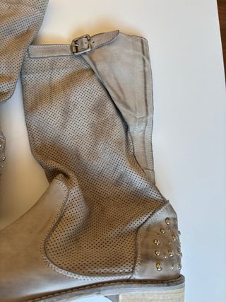 Botas Piel Mujer Talla 40 Grises