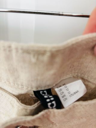 Pantalón H&M algodón lino wide leg
